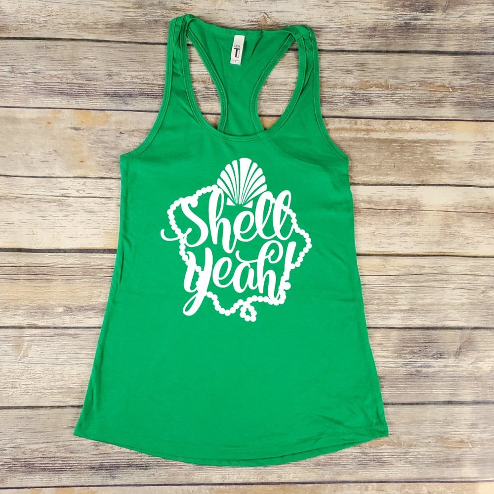 Shell yeah - ladies Racerback tank top - Picture 2 of 3